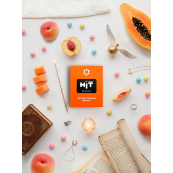 Заказать кальянный табак BlackBurn HIT Peach Fantasy (БлэкБерн Хит Персик Папайя Жвачка) 30г онлайн с доставкой всей России